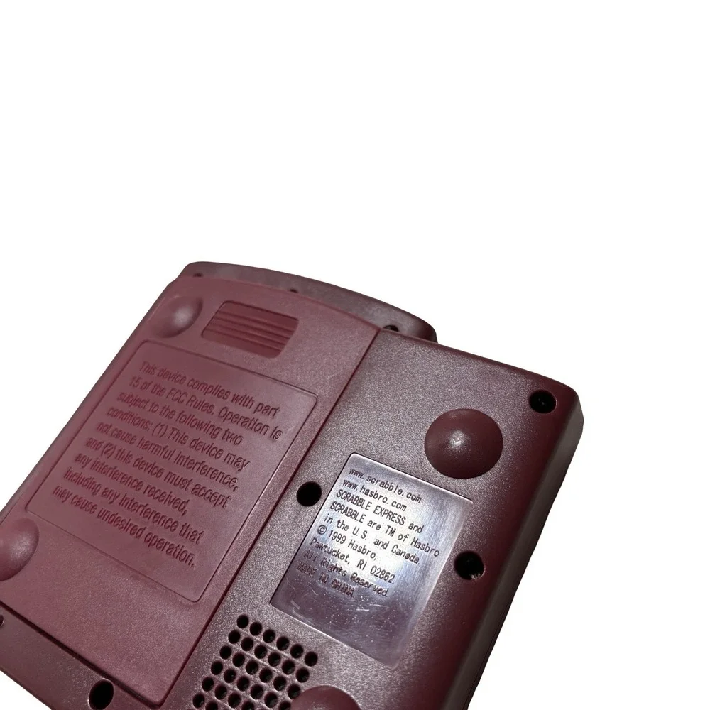 Vintage Scrabble Express Electronic Handheld Game Hasbro 1999 NO BATTERIES